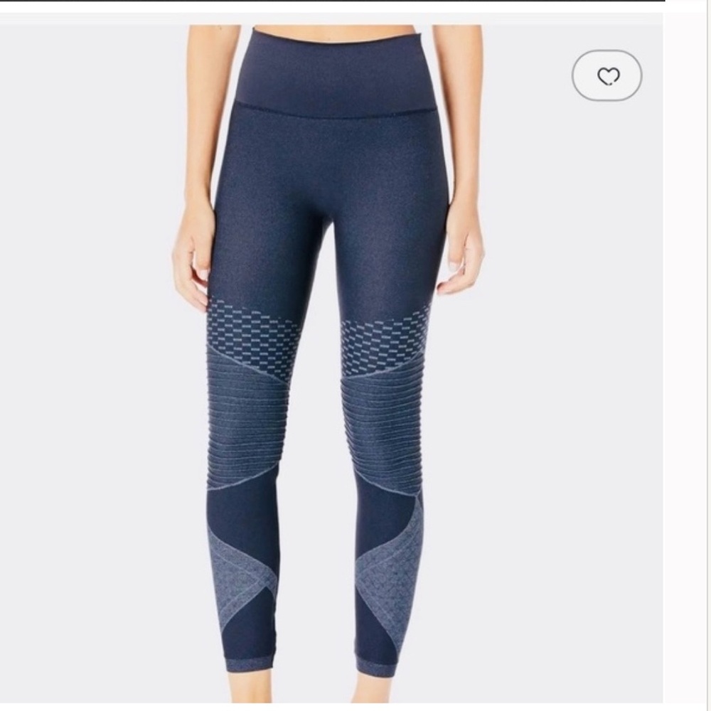 Spanx Size S Small Blue Look At Me Now Seamless Moto Leggings
